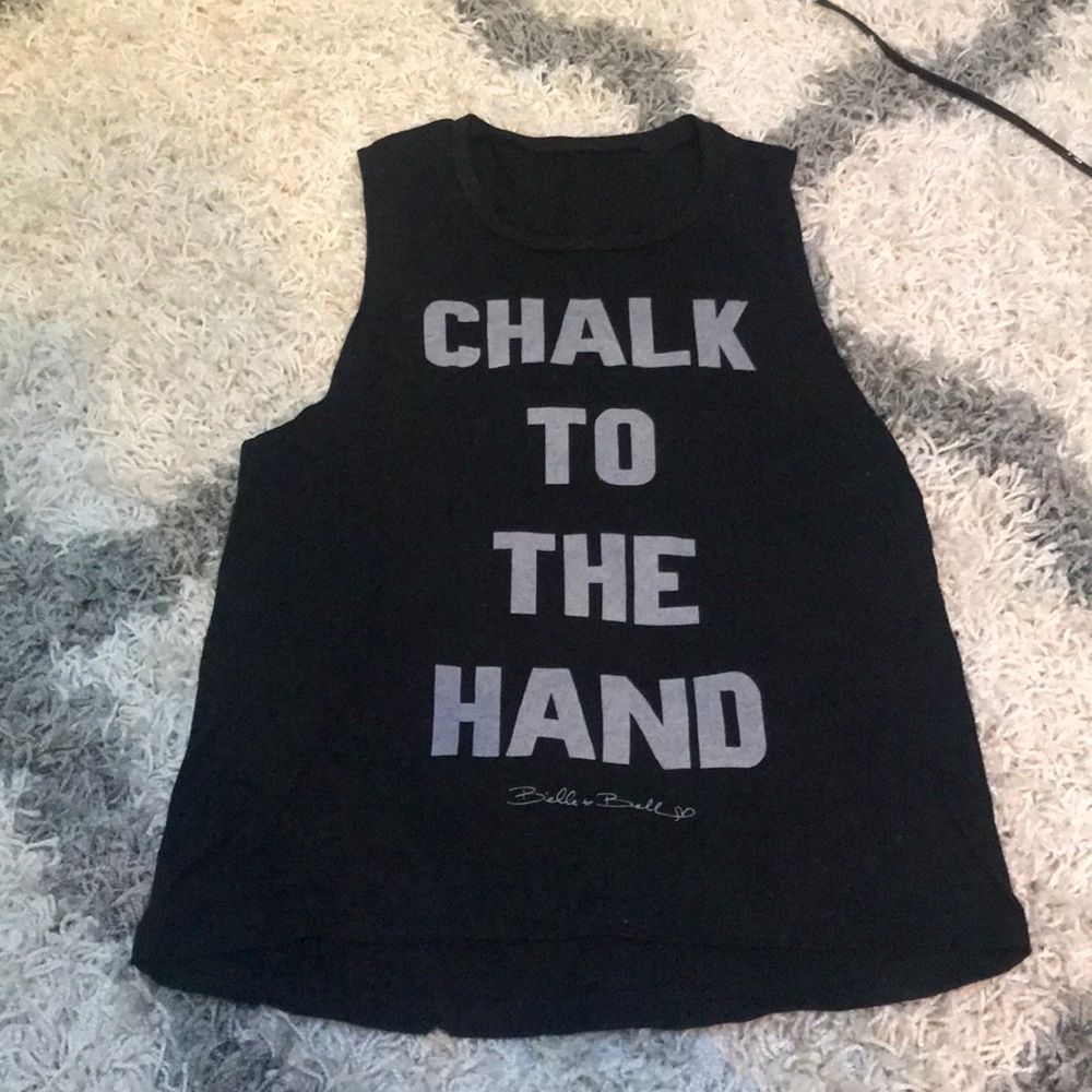 Chalk to the hand Belle and Bell tank top